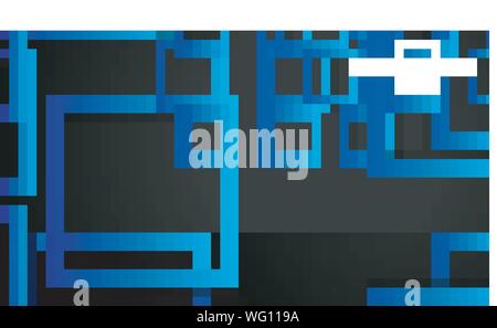 Vector Modern Abstract Squares Backgrounds . with a black green gradient. eps 10 template Stock Vector