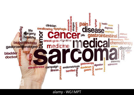 Sarcoma word cloud concept Stock Photo