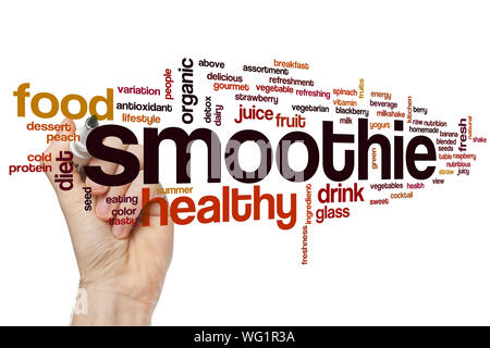 Smoothie word cloud concept Stock Photo
