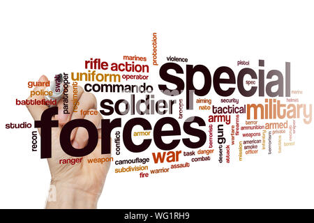 Special forces word cloud concept Stock Photo