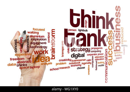 Think tank word cloud concept Stock Photo