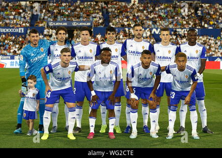 Zaragoza, Spain. 21st Jan, 2020. Real Zaragoza team group line-up (Zaragoza)  Football/Soccer : Spanish Copa del Rey match between Real Zaragoza 3-1  RCD Mallorca at the Estadio La Romareda in Zaragoza, Spain .