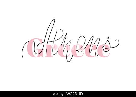 Inspirational handwritten brush lettering . Vector calligraphy illustration Stock Vector