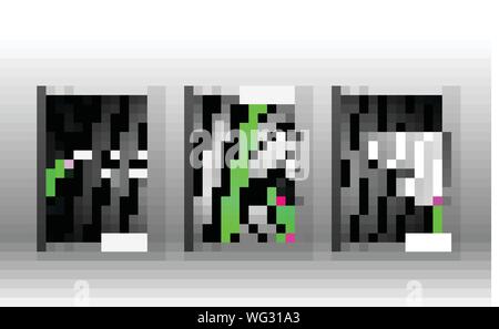 Cover book with a geometric design background. Valid for banners, placards, leaflets, poster designs, etc. Eps10 vector template Stock Vector