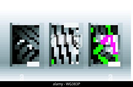 Cover book with a geometric design background. Valid for banners, placards, leaflets, poster designs, etc. Eps10 vector template Stock Vector