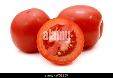 Tomato isolated on white background with clipping path Stock Photo