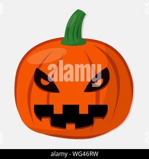 halloween pumpkin isolated for halloween concept vector illustration Stock Vector
