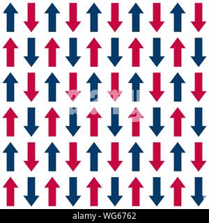 Arrows seamless pattern. Sketch design symbols. Colorful vector illustration. EPS10 Stock Vector