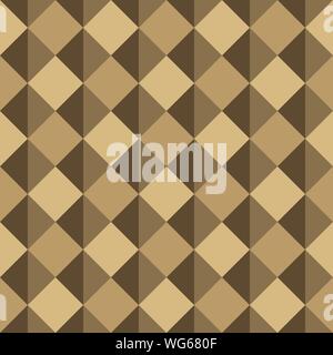 Abstract seamless pattern with squares and triangles. Monochrome vector background EPS10 Stock Vector