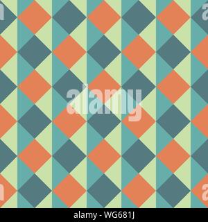 Abstract seamless pattern with squares and triangles. Colorful vector background EPS10 Stock Vector