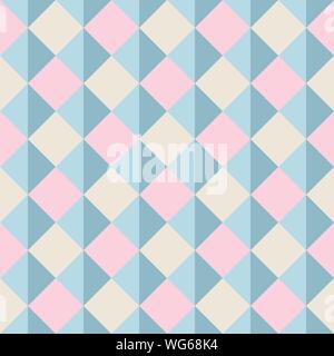 Abstract seamless pattern with squares and triangles. Colorful vector background EPS10 Stock Vector