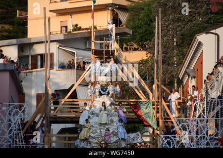 Palmi Reggio Calabria 25 aug 2019 - Varia di Palmi, preparation Credit: Giuseppe Andidero Stock Photo