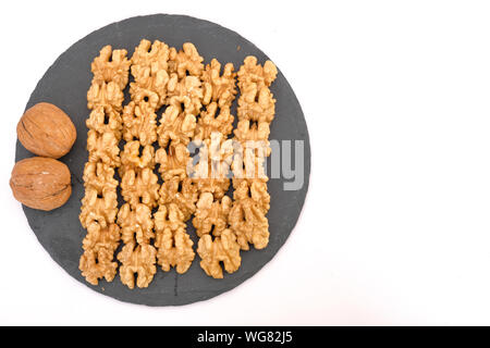 Walnuts isolated on white background. Stock Photo