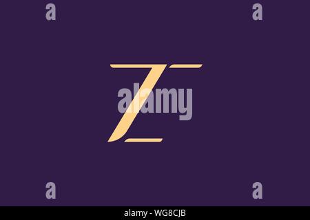 Creative Innovative Initial Letter logo ZC CZ. Minimal luxury Monogram. Professional initial design. Premium Business typeface. Alphabet symbol. Stock Vector