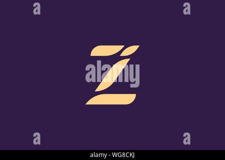 Creative Innovative Initial Letter logo ZI IZ. Minimal luxury Monogram. Professional initial design. Premium Business typeface. Alphabet symbol. Stock Vector