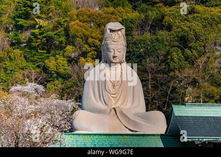 Giant Buddha statue, Ryozen Kannon statue, Kodaiji Temple, Shimokawaracho, Kyoto, Japan Stock Photo