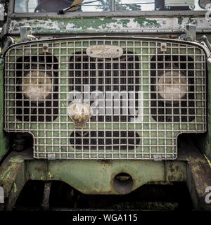 Front of Land Rover Series 1 vintage car Stock Photo