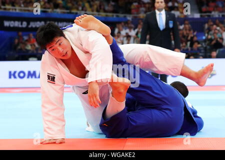 Nippon Budokan, Tokyo, Japan. 1st Sep, 2019. Kokoro Kageura (JPN), SEPTEMBER 1, 2019 -Judo : World Judo Championships Tokyo 2019 Mixed teams semi-final at Nippon Budokan, Tokyo, Japan. Credit: Naoki Nishimura/AFLO SPORT/Alamy Live News Stock Photo