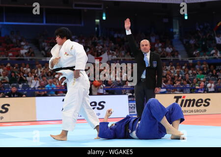 Nippon Budokan, Tokyo, Japan. 1st Sep, 2019. Shori Hamada (JPN), SEPTEMBER 1, 2019 -Judo : World Judo Championships Tokyo 2019 Mixed teams 2nd Round at Nippon Budokan, Tokyo, Japan. Credit: Naoki Nishimura/AFLO SPORT/Alamy Live News Stock Photo