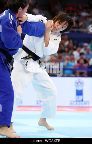 Nippon Budokan, Tokyo, Japan. 1st Sep, 2019. Momo Tamaoki (JPN), SEPTEMBER 1, 2019 -Judo : World Judo Championships Tokyo 2019 Mixed teams 2nd Round at Nippon Budokan, Tokyo, Japan. Credit: Naoki Nishimura/AFLO SPORT/Alamy Live News Stock Photo