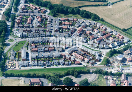 New housing development, Newton abbot, Devon, South West England, UK Stock Photo