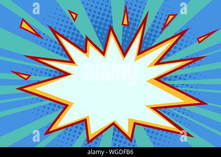 comic explosion background. Pop art retro vector illustration drawing Stock Vector