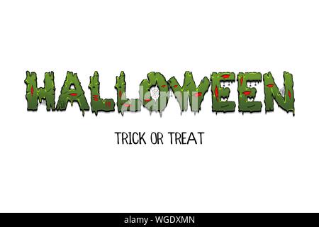 Happy Halloween party comic text font pop art Stock Vector