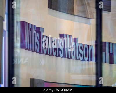 Willis Towers Watson HQ. Willis Towers Watson Insurance Company HQ / Headquarters on Lime Street in the City of London, London's Financial District Stock Photo