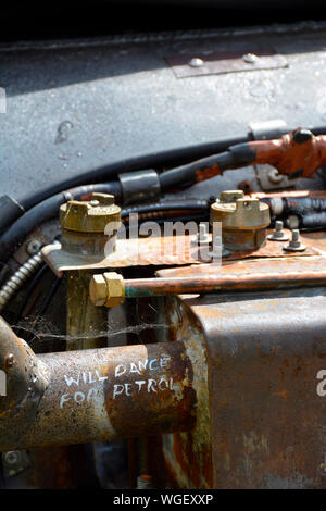 Close up picture of a rat rod hot rod Stock Photo