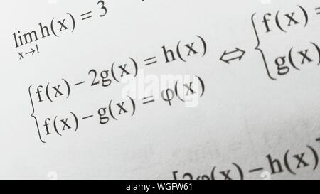Close Up Of Math Formula Stock Photo Alamy
