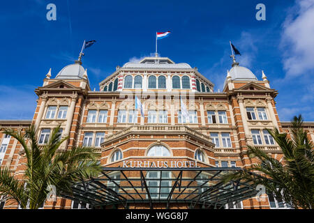 Kurhaus Hotel, spa hotel, on the promenade of Scheveningen, The Hague, South Holland, The Netherlands, Europe Stock Photo