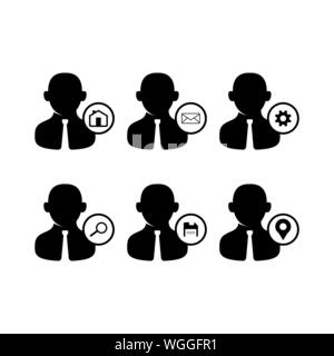 People icon vector set royalty fee image design Stock Vector