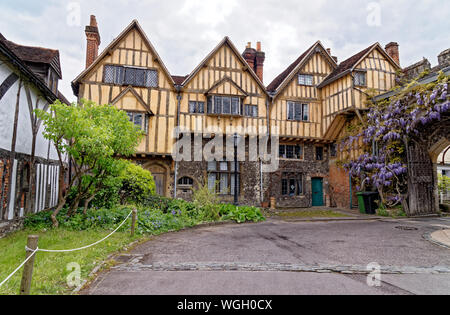 Headmasters House, Pilgrim School, Winchester. The Pilgrims' School is a boys' preparatory school and cathedral school in the cathedral city of Winche Stock Photo