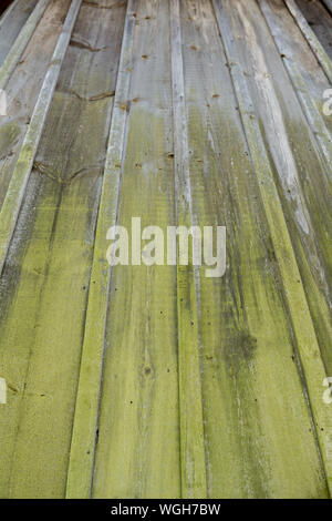 close upl of old wooden wall texture Stock Photo