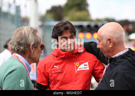 1st September 2019; Spa-Francorchamps racing circuit, Stavelot, Belgium; Formula 1 Grand Prix of Belgium, Race Day; Giuliano Alesi - Editorial Use Only. Stock Photo