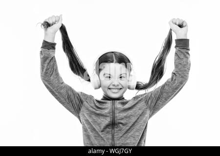 Natural Hair Extensions Little Child With Long Ponytail Hair
