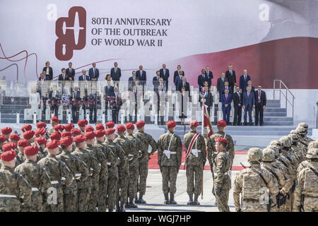 Warsaw, Mazovia, Poland. 1st Sep, 2019. Celebrations in Warsaw of the 80th anniversary of the outbreak of the World War II. Many politicians of Europe attended the event. Credit: Celestino Arce Lavin/ZUMA Wire/Alamy Live News Stock Photo