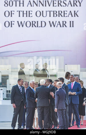 Warsaw, Mazovia, Poland. 1st Sep, 2019. Groups of politicians during the celebrations in Warsaw of the 80th anniversary of the outbreak of the World War II. Credit: Celestino Arce Lavin/ZUMA Wire/Alamy Live News Stock Photo