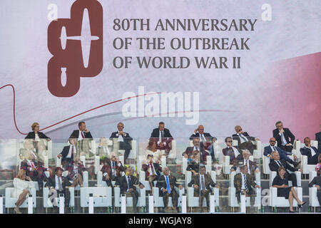 Warsaw, Mazovia, Poland. 1st Sep, 2019. Celebrations in Warsaw of the 80th anniversary of the outbreak of the World War II with the participation of many politicians of Europe in the event. Credit: Celestino Arce Lavin/ZUMA Wire/Alamy Live News Stock Photo