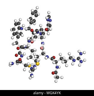 Setmelanotide drug molecule, illustration Stock Photo - Alamy