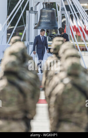Warsaw, Mazovia, Poland. 1st Sep, 2019. Volodymyr Zelenskiy, President of Ukraine, in the celebrations in Warsaw of the 80th anniversary of the outbreak of the World War II Credit: Celestino Arce Lavin/ZUMA Wire/Alamy Live News Stock Photo