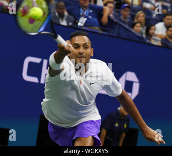 New York, USA. 01st Sep, 2019. Flushing Meadows New York US Open Tennis Day 5 30/08/2019 Nick Kyrgios (AUS) Credit: Roger Parker/Alamy Live News Stock Photo