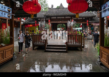 people in Chengdu Hutong (old town), China Stock Photo