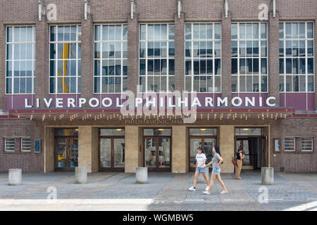 Entrance to Liverpool Philharmonic Hall, Hope Street, Liverpool, Merseyside, England, United Kingdom Stock Photo