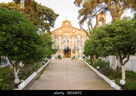 Beautiful church in a village in Lemnos island, Greece Stock Photo
