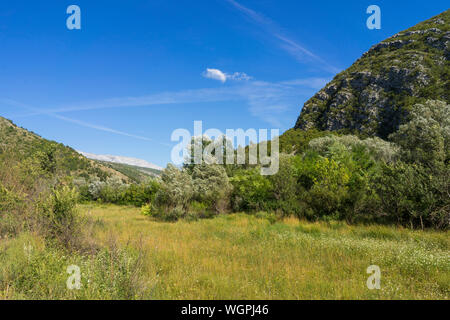 Beautiful sunny summer day in Croatia, Nice nature and landscape photo. Calm, peaceful and happy outdoors picture. Stock Photo