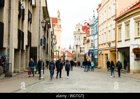 Old town in Vilnius, Lithuania Stock Photo