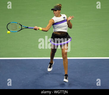 Flushing, Queens, NY, USA. 1st Sep, 2019. Madison Keys (USA) loses to Elina Svitolina (UKR) 7-6, 6-4, at the US Open being played at Billie Jean King National Tennis Center in Flushing, Queens, NY. © Jo Becktold/CSM/Alamy Live News Stock Photo