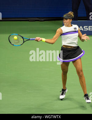 Flushing, Queens, NY, USA. 1st Sep, 2019. Madison Keys (USA) loses to Elina Svitolina (UKR) 7-6, 6-4, at the US Open being played at Billie Jean King National Tennis Center in Flushing, Queens, NY. © Jo Becktold/CSM/Alamy Live News Stock Photo