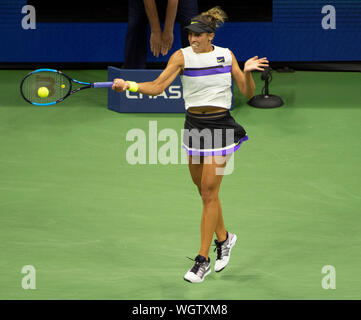 Flushing, Queens, NY, USA. 1st Sep, 2019. Madison Keys (USA) loses to Elina Svitolina (UKR) 7-6, 6-4, at the US Open being played at Billie Jean King National Tennis Center in Flushing, Queens, NY. © Jo Becktold/CSM/Alamy Live News Stock Photo